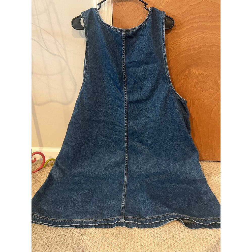 Vintage Denim Embroidered Floral Dress - Picture 3 of 3